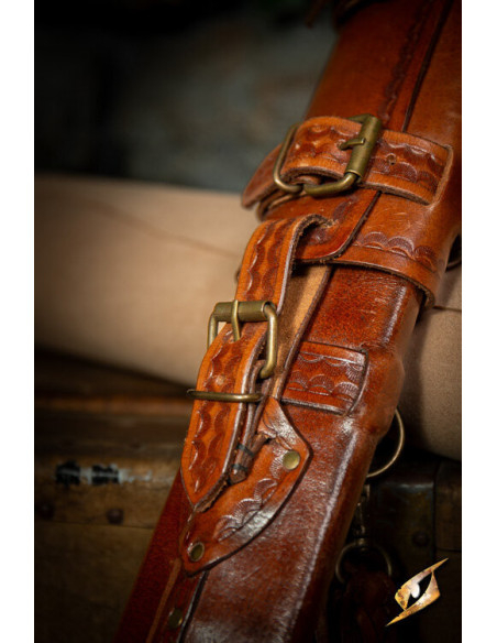 Gaine réglable pour épées en marron...