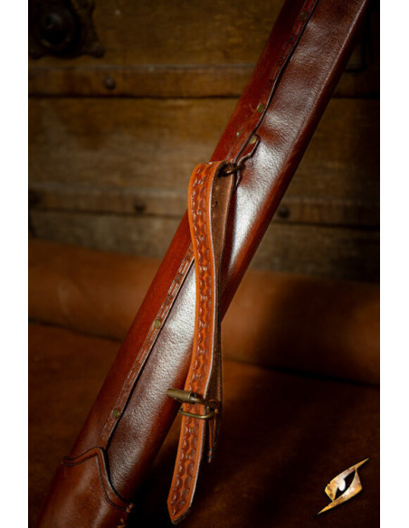 Gaine réglable pour épées en marron...