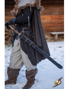 Gaine réglable pour épées en noir (75-96 cm.)