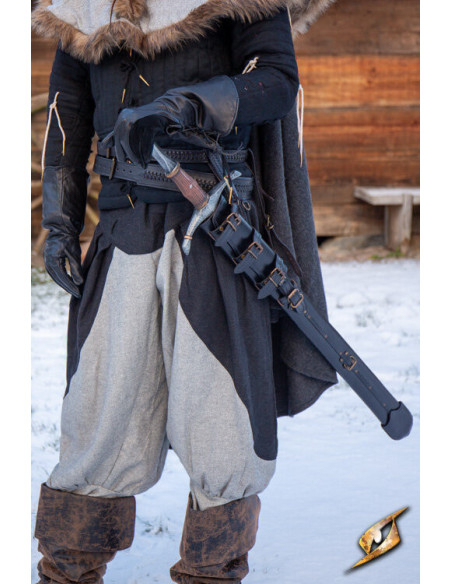 Gaine réglable pour épées en noir...