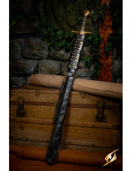 Gaine réglable pour épées en noir...