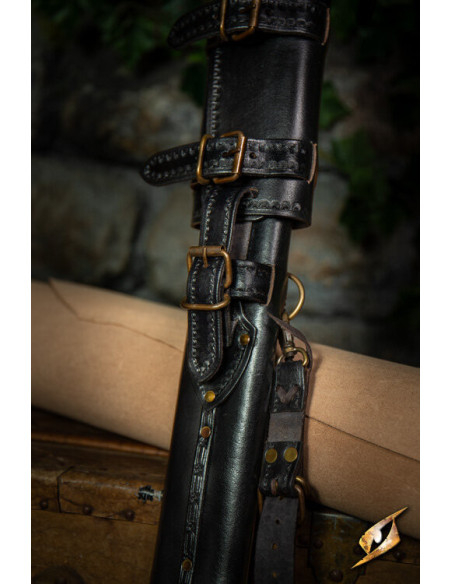 Gaine réglable pour épées en noir...