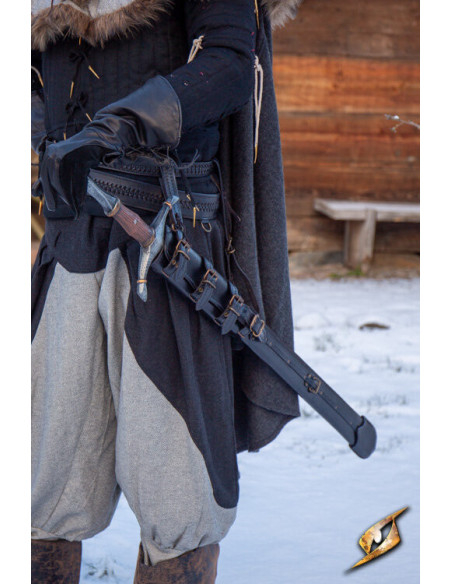 Gaine réglable pour épées en noir...