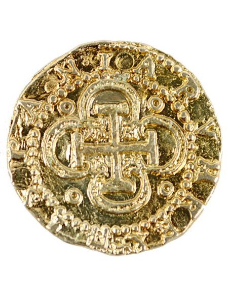 Pièce d'or de 2 Escudos, 3 cm.