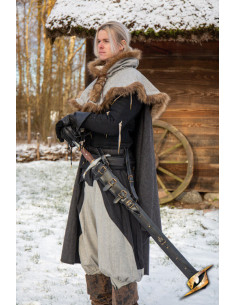 Gaine réglable pour épées en cuir synthétique noir (75-96... 2