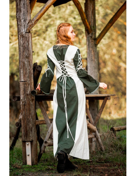 Robe médiévale modèle Amalia, vert...
