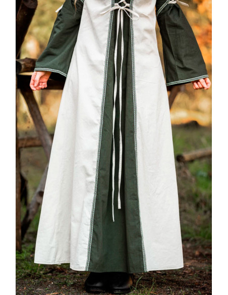 Robe médiévale modèle Amalia, vert...