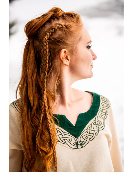 Robe viking modèle Lagertha, vert...