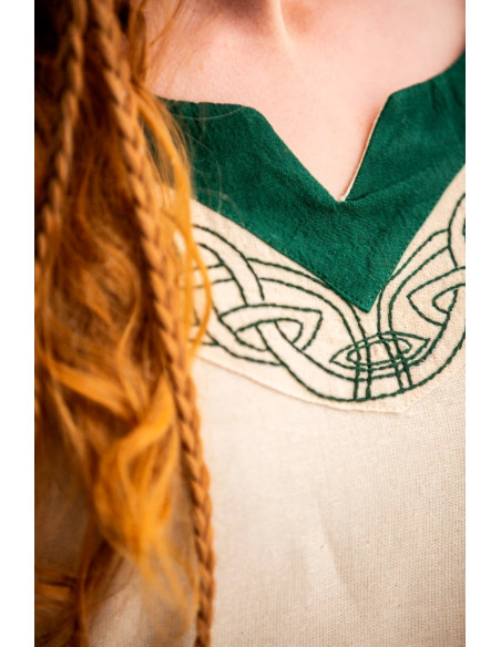 Robe viking modèle Lagertha, vert...