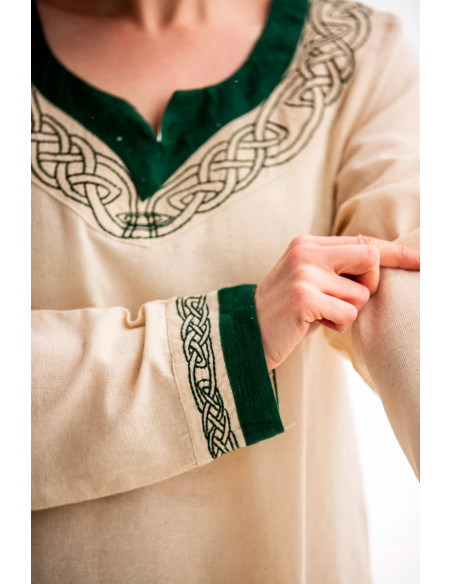 Robe viking modèle Lagertha, vert...