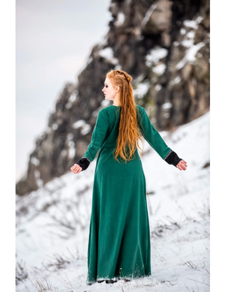 Robe longue Viking Freya, verte