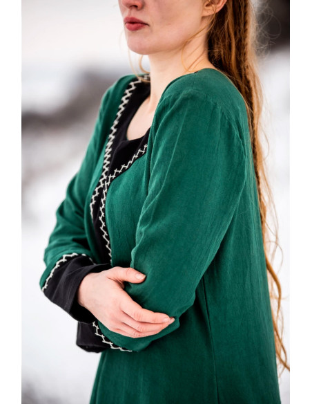 Robe longue Viking Freya, verte