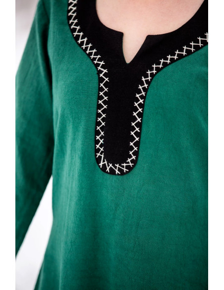 Robe longue Viking Freya, verte