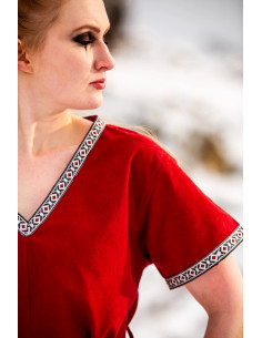 Tunique viking pour femme modèle Matilda, rouge 2