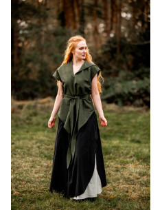 Tunique d'archer médiévale verte, modèle Aldón, unisexe