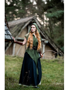 Tunique d'archer médiévale verte, modèle Aldón, unisexe 2