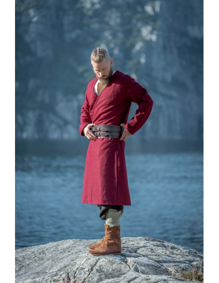 Tunique viking ouverte en laine,...