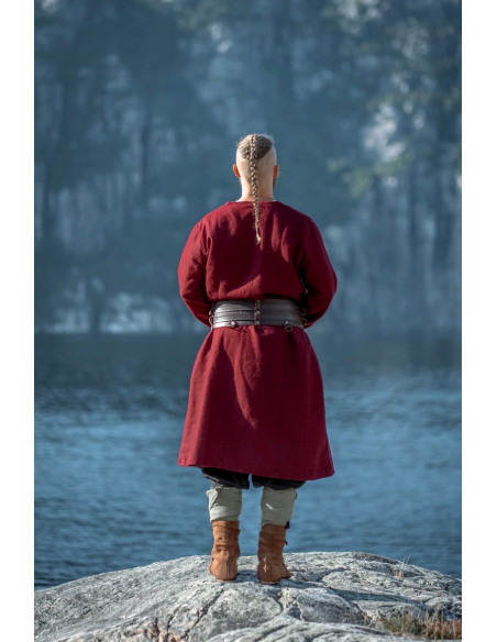 Tunique viking ouverte en laine,...