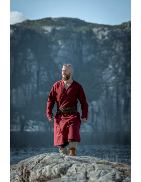 Tunique viking ouverte en laine,...