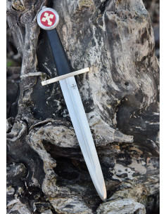 Dague templi de milice médiévale avec fourreau, 42 cm. 2