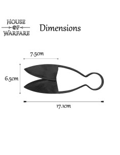 Ciseaux Viking avec étui en cuir (17,1 cm.) 2