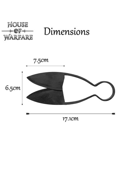 Ciseaux Viking avec étui en cuir...