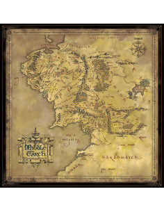 Carte puzzle de la Terre du Milieu du Seigneur des Anneaux