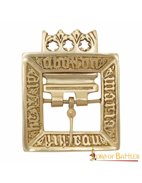 Boucle en laiton massif du XVème...