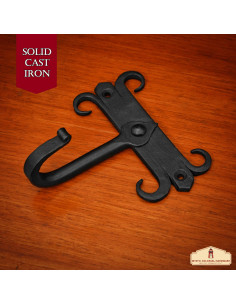 Lot de 2 supports muraux en fer forgé pour suspendre les... 2