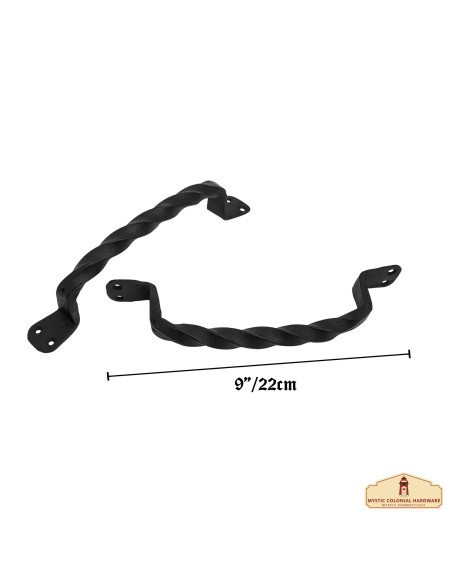 Lot de 2 poignées de porte médiévales...