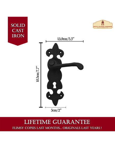 Lot de 2 poignées fleurdelisées pour...