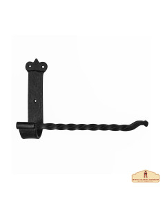 Porte-rouleau de papier toilette médiéval en fer forgé...