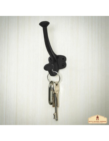 Lot de 2 supports muraux en fer forgé...