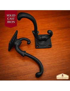 Lot de 2 supports muraux esperluette en fer forgé à... 2