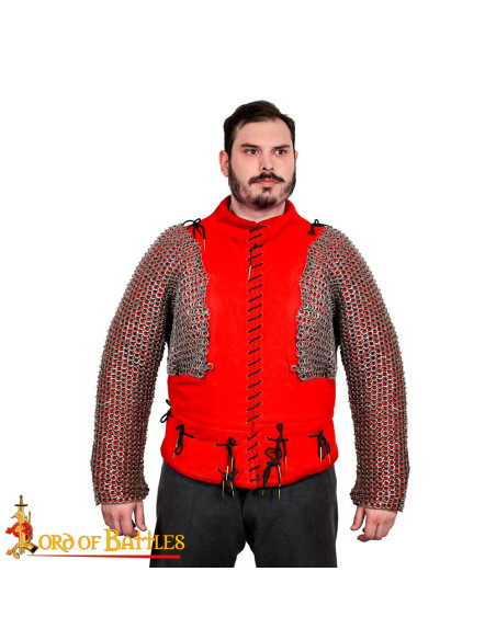 Épaules et manches en maille avec...