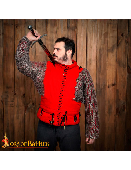 Épaules et manches en maille avec...