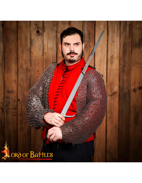 Épaules et manches en maille avec...