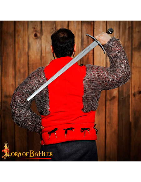 Épaules et manches en maille avec...