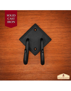 Support en fer forgé double spirale à suspendre 2