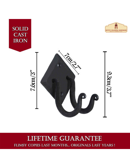 Support en fer forgé double spirale à...