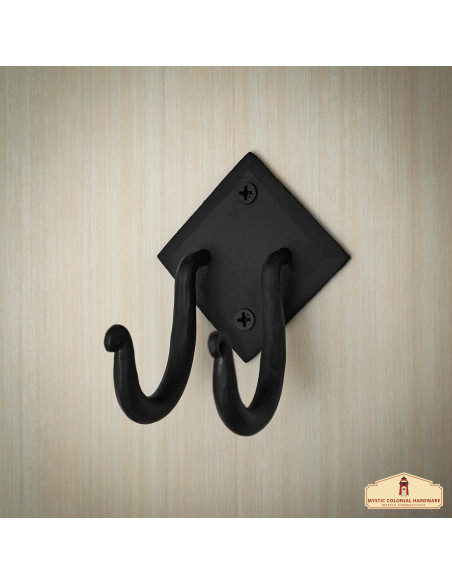 Support en fer forgé double spirale à...