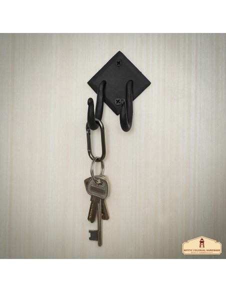 Support en fer forgé double spirale à...