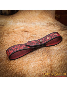 Bracelet Noeuds Celtiques Ajustable - Grenat