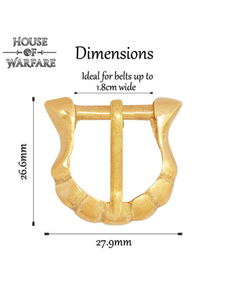 Boucle d'armure médiévale en laiton...