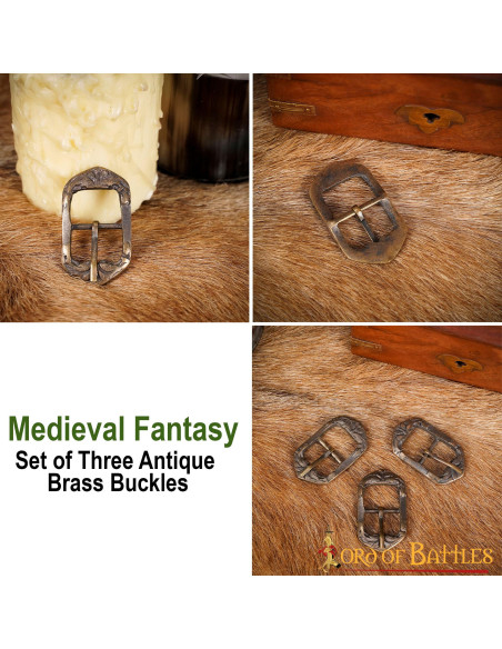 Ensemble de 3 boucles médiévales au...