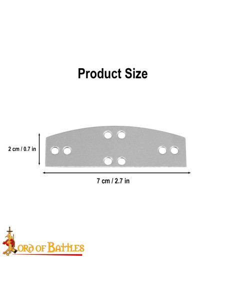 Pack de 100 plaques d'acier pour...