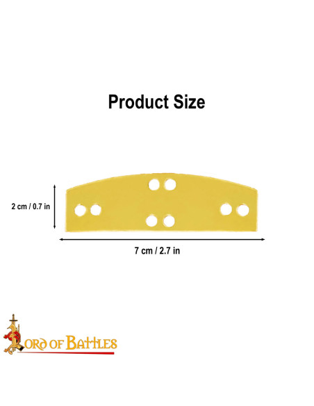 Pack de 20 plaques en laiton pour...