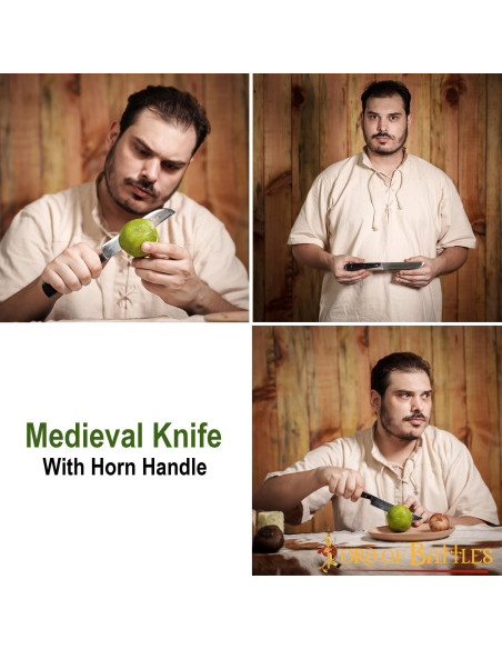 Couteau médiéval en acier inoxydable,...