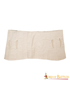 Ceinture médiévale matelassée modèle Lendenier, coloris écru