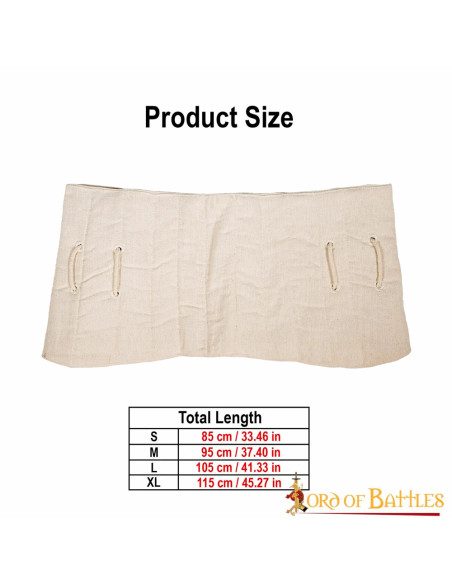 Ceinture médiévale matelassée modèle...